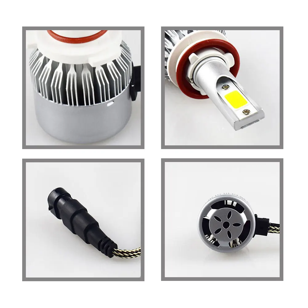 h4 led bulbs Car LED Headlight Auto lamp Light Bulb H1 H7 H8 H9 H11 9005 9006 H3 H4 9012 H13 9007 9004 880/881 Styling 6000K