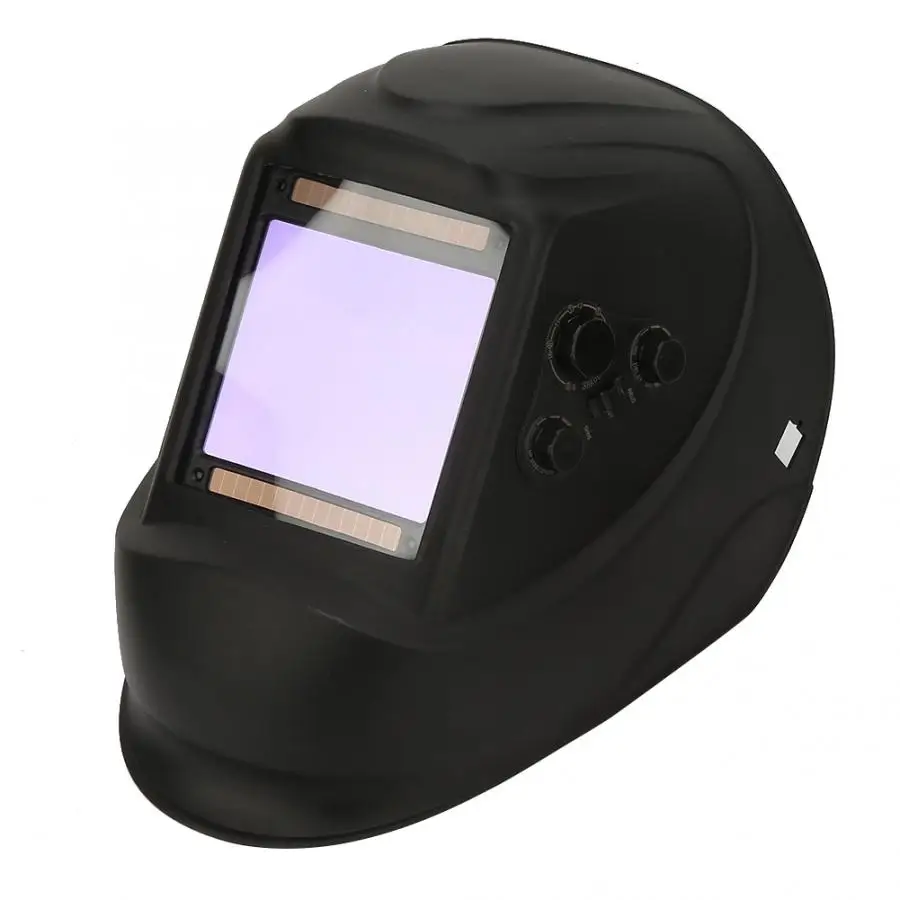 Big View Area 4 Arc Sensor DIN5-DIN13 Solar Auto Darkening TIG MIG Welding Cap Mask Welder Helmet