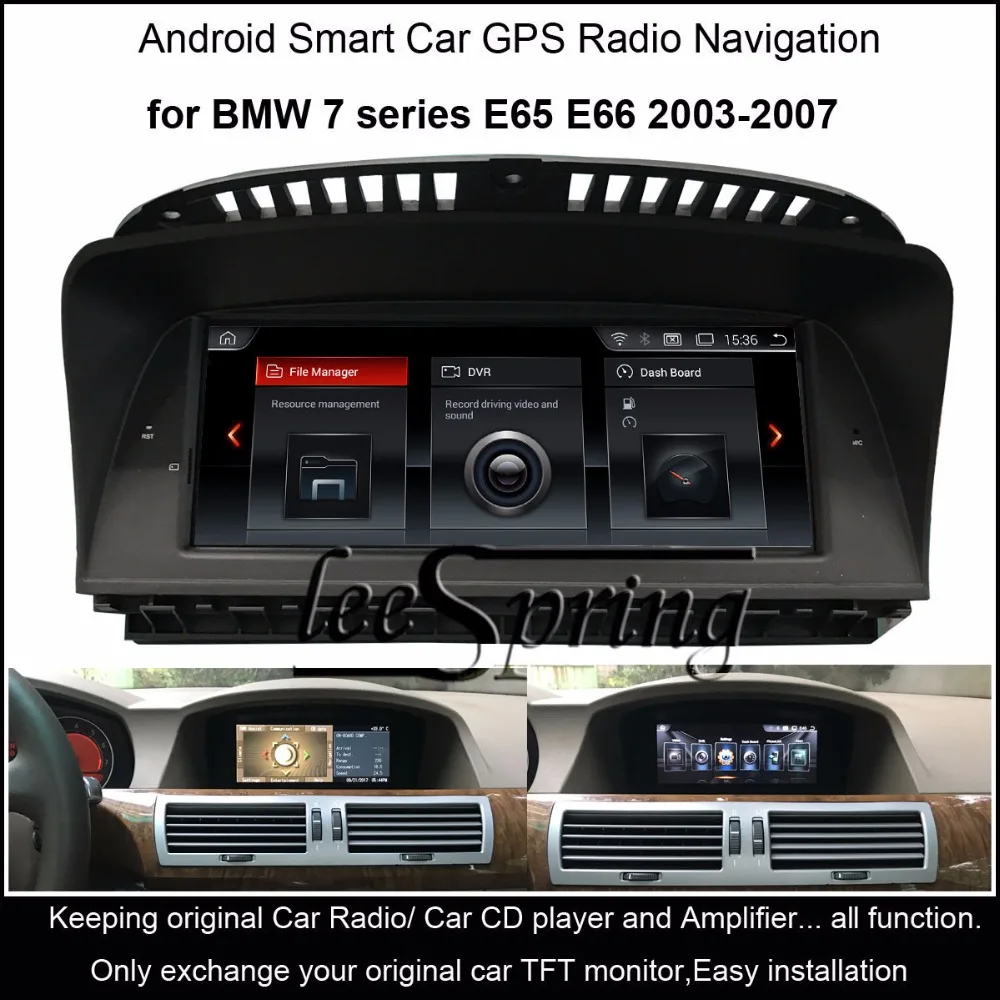 8 дюймов Автомобильный мультимедийный плеер стерео радио GPS для BMW 7 серии E65 E66 2003