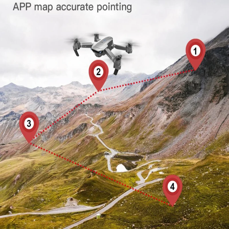 5G GPS Smart Anti-Shake Zoom Radio Control Quadcopter 500M GPS Follow Me Point Plan Flight 4K UHD WIFI FPV APP Control RC Drone