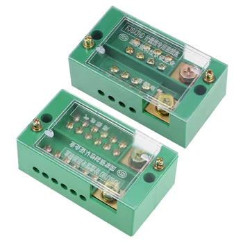 

uxcell 2 Inlet 8/12 Outlet Terminal Strip Blocks Single Phase Distribution Block for Metering Box Gate Motor and Outbuilding