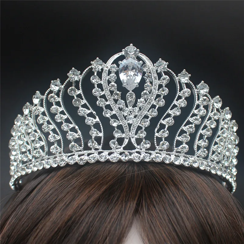 Новинка модные стразы с кубическим цирконием и жемчугом диадема женская