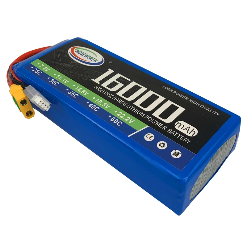 4S RC Дрон LiPo батарея 14 8 V 16000mAh 25C батареи для самолета автомобиля квадрокоптера
