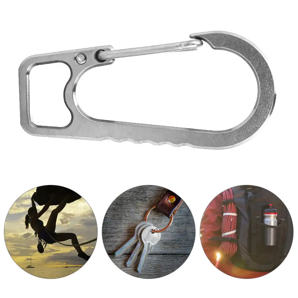 

Professional Carabiner Key Ring Hooks High Strength Aluminum Alloy Carabiner Outdoor Camping Climbing Buckle Safety Lock