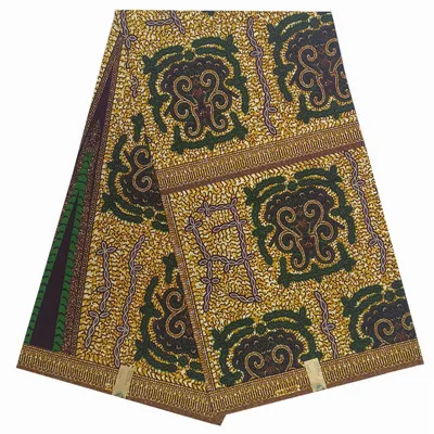 Африканская ткань Анкара Африканский Воск Печать Ткань для платьев Анкара ткань настоящая парафинированная ткань с Африканским принтом ткань - Цвет: TJ750803C12