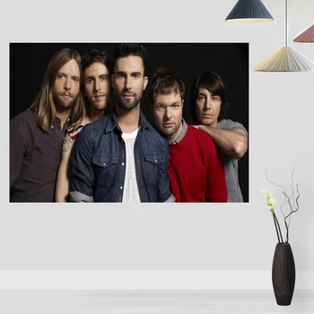 

New Maroon 5 Posters Print Wall Picture FOR Living Room Decoration Silk Fabric Good Quality Wall Decor poster