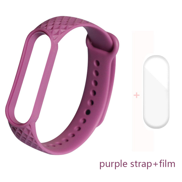 for Xiaomi Band 6 5 4 3 Strap Replacement Wristband MiBand 6 5 Wristband TPU Rhombus Strap for xiaomi Mi Band 5 6 strap
