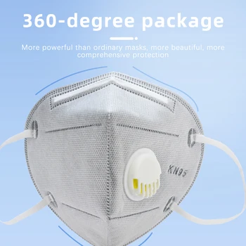 

Mondkapjes KN95 FFP2 With Breathing Valved Mascarillas Respirator 5-Layer Filters Anti-dust Face Mask Protective masque visage