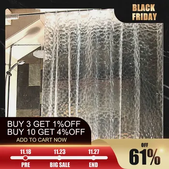 

Waterproof 3D Shower Curtain With 12 Hooks Bathing Sheer For Home Decoration Bathroom Accessaries 180X180cm 180X200cm