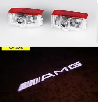 

2Pcs Car Laser Light Welcome Lamp Logo Projector Car LED Door Warning Light for Mercedes benz AMG w204 w203 w212 w211 styling