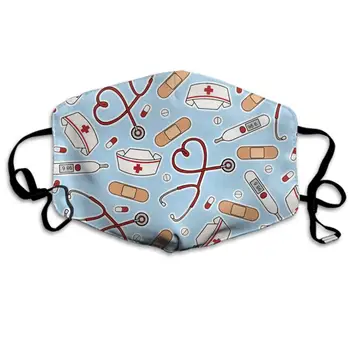 

Comfortable Two Layer Dust Mask, Soft Nurse Appliance Face Mask Cover Mouth for Adults and Teens