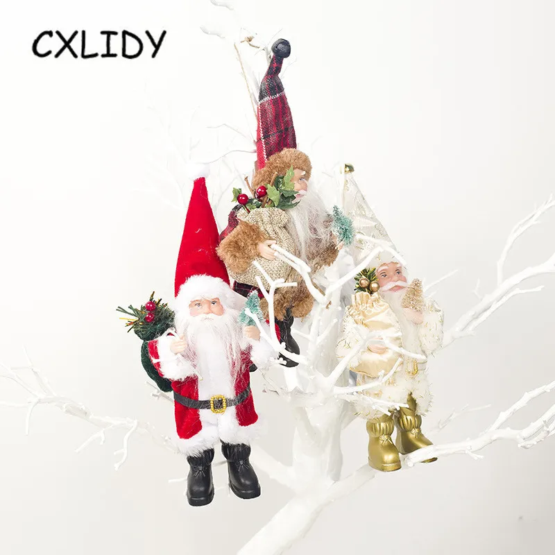 Santa Claus Doll Mini Santa Claus Doll Creative Cloth Home Decoration Ornaments Christmas Party Supplies Christmas Gifts qq177 (6)