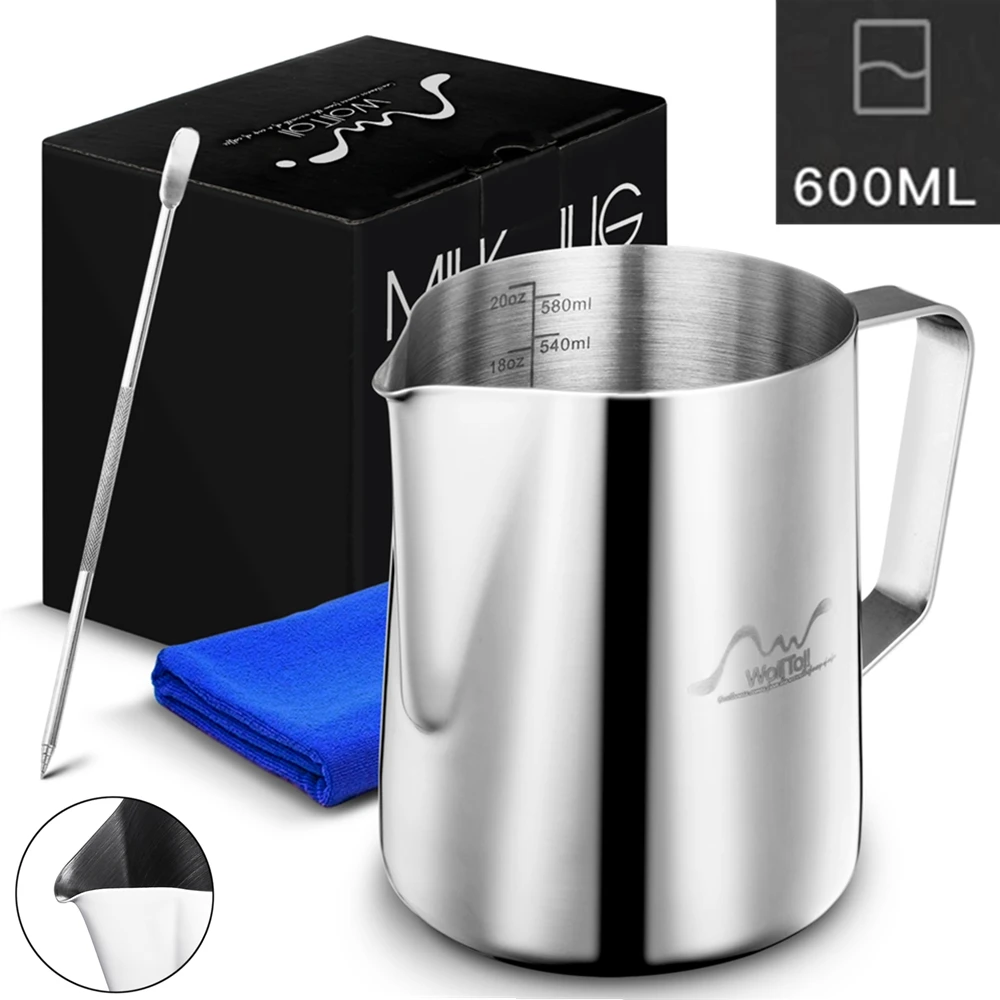 

Stainless Steel Milk Frothing Pitcher Espresso Coffee Barista Craft Latte Cappuccino Milk Cream Cup Frothing Jug Pitcher