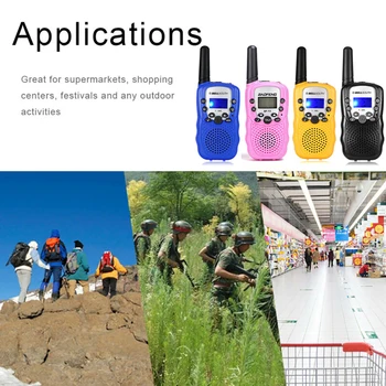 

2PCS Children Walkie Talkie Range Mini Two-Way Radio BF-T3 Kids Outdoor Interphone Children Gift/Family Use/Camping
