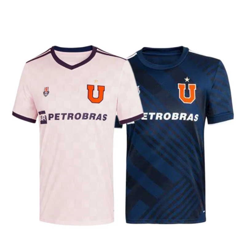 Nuevo 2021 Camiseta de U de Chile a La camiseta visitante se pinta de rosa de alta calidad de La Universidad de Chile personalizar