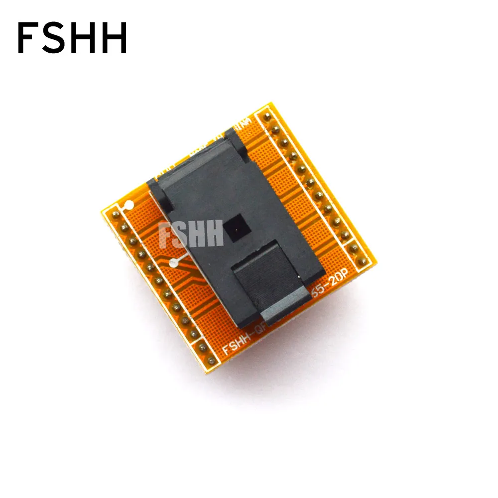 FSHH QFN20 ׽Ʈ  WSON20 UDFN20 MLF20 ic  QFN20 to DIP20 α׷   ġ = 0.65mm ũ = 5x5mm