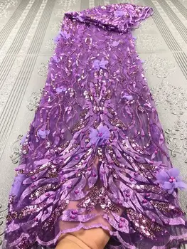 

Embroidered Lace Fabric With 3D Flowers 8 Colors Tulle Mesh Lace Fabric For Haute Couture Dress Curtain With Rich Florals