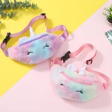 

Unicorn Plush Toys Children Girls Shoulder Bag Cute Animals Messenger Bag Kids Keys Coin Purse Cute Princess Mini Handbag