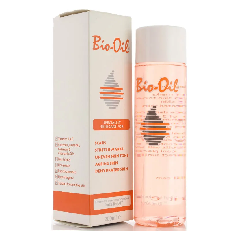 200ml 100% Bio Oil Skin Care Ance Stretch Marks Remover Cream Remove Body Stretch Marks Uneven Skin Tone Purcellin Oil