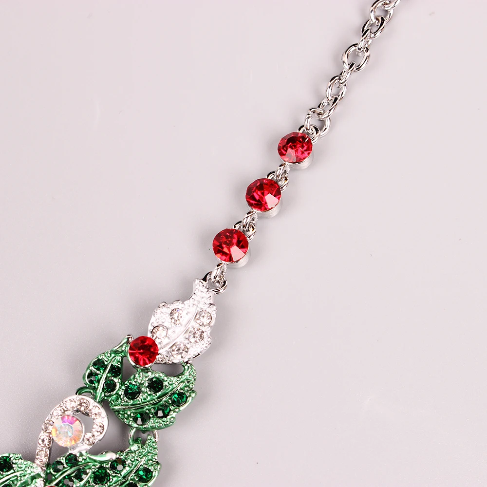 Роскошные цветы массивное ожерелье серьги кольцо посеребренные индийские вечерние Ювелирные наборы для свадебного костюма Рождественский подарок для женщин