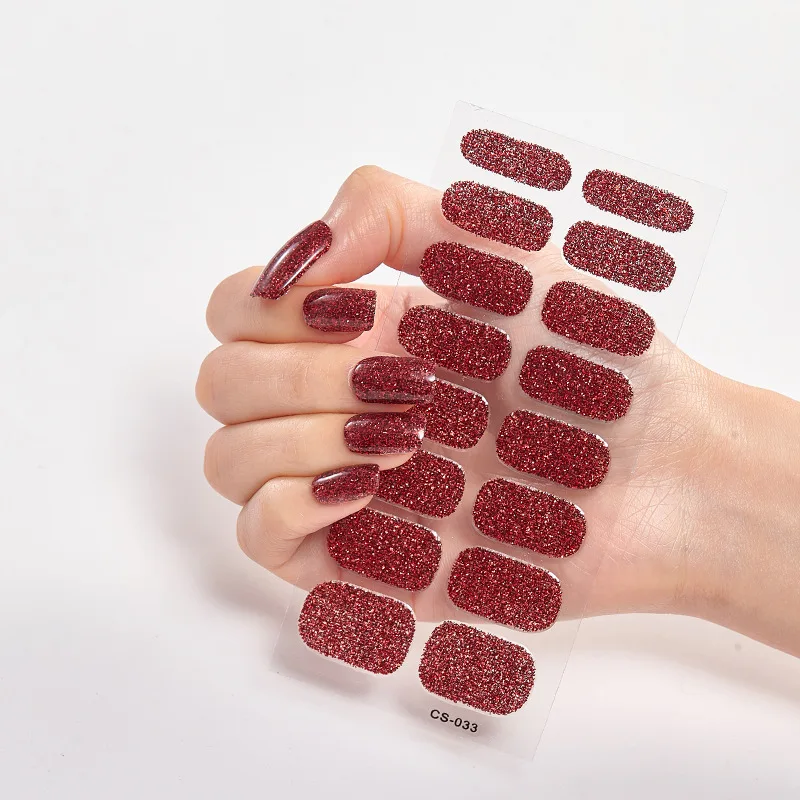

Nail Polish Stickers Designed Manicure Glitter Series Powder Sequins Minimalist Design Nails Sticker Designer Nail Designs