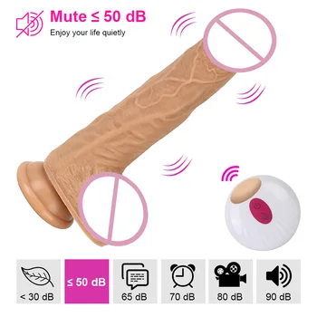VATINE Heating Penis Vibrator Automatic Telescopic Rotating Dildo With Strong Sucker Female Masturbation Sex Toys For Women 4