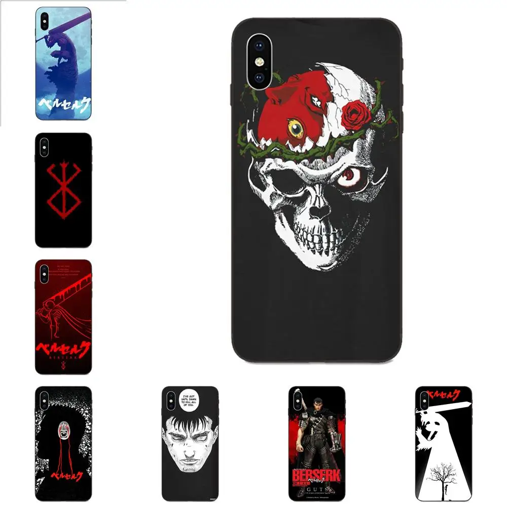

For Xiaomi Redmi Note 3 3S 4 4A 4X 5 5A 6 6A 7 7A K20 Plus Pro S2 Y2 Y3 Soft TPU Covers Capa Berserk Guts Anime