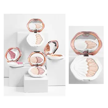 

O.TWO.O Glow Kit Face Highlighter Makeup Brighten up the Complexion Smooth Texture Shimmer Powder Palette Base Illuminator