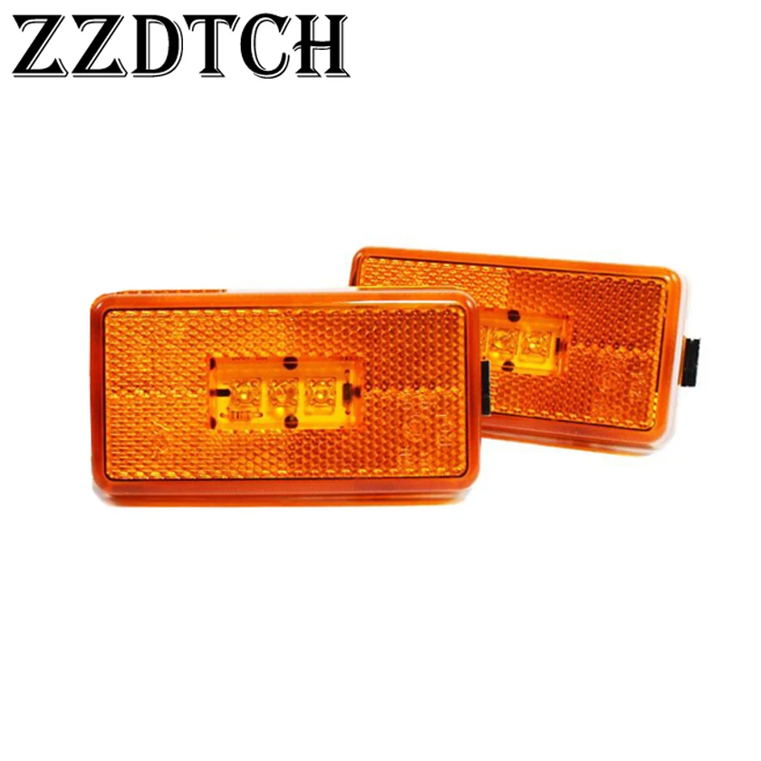 

ZZDTCH 2pcs 24V 3 Led Truck trailer Side Marker Lights used for SCANIA truck side lamp