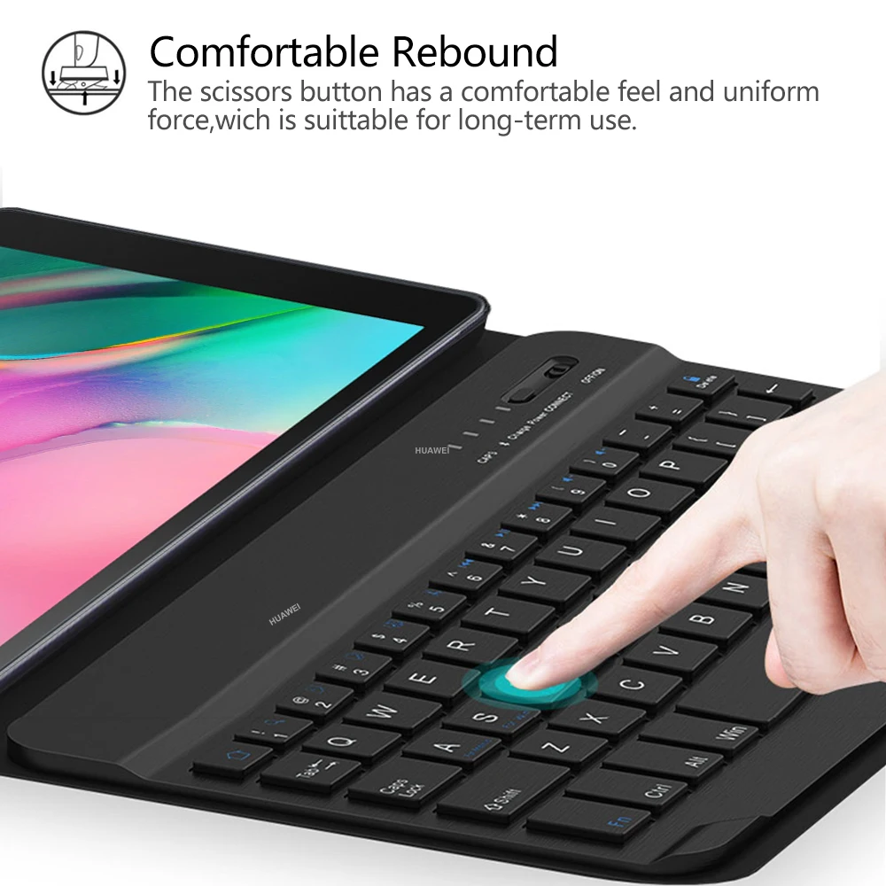 Чехол для планшета с Bluetooth клавиатурой Samsung Galaxy Tab a 8 0 2019 беспроводной из