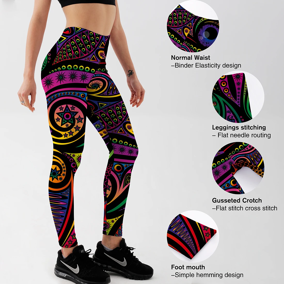 Women Summer Pants Color Totem Printed 