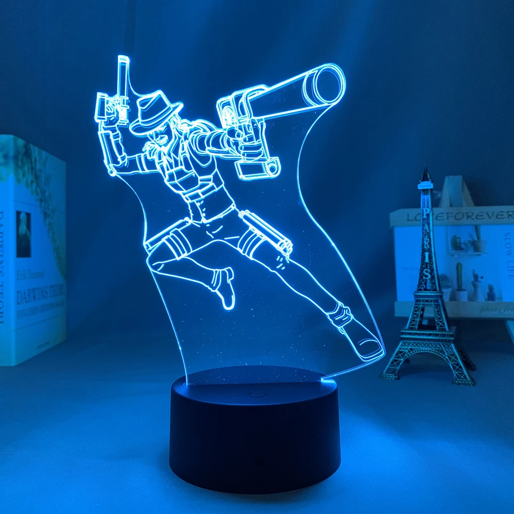 Anime Led Light Attack on Titan Kenny Ackerman for Kid Bedroom Decoration Child Birthday Gift Manga AOT 3d Lamp | Лампы и освещение