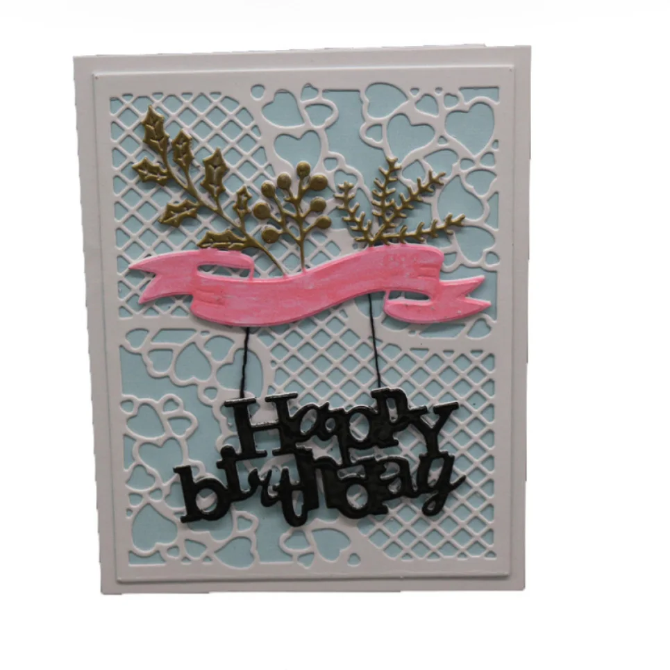 Прямоугольная рамка металлические Вырубные штампы фон в клетку для скрапбукинга