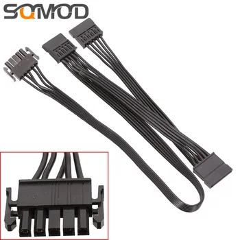

SATA module line suitable for Anmei PSU 5Pin TO SATA15Pin X3 black flat cable