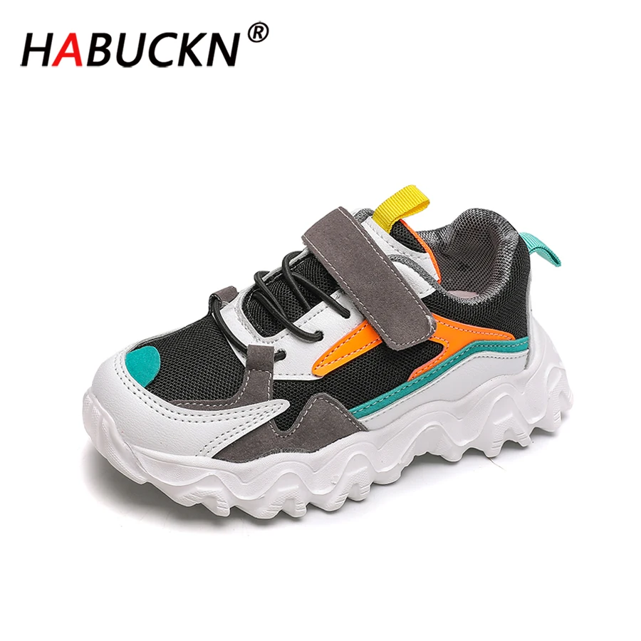 HABUCKN 2020 новая весенняя детская обувь сетчатая подходящая по цвету дышащая