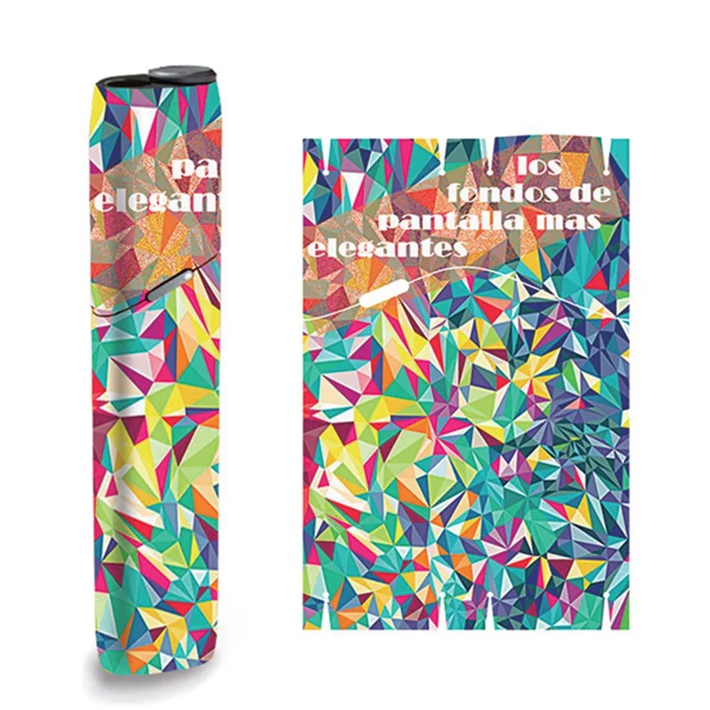 

Stereo Film PVC Donut Clown Christmas Cover Sticker Electronic Cigarette Skin Case Suitable For IQOS 3 Multi Color