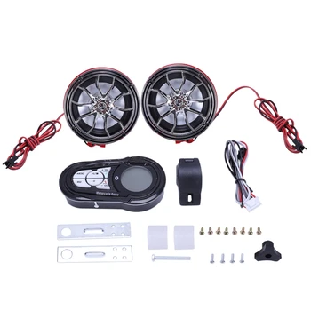 

Waterproof Bluetooth Motorcycle Speakers Audio Radio Sound System Stereo Audio Fm Radio Security Alarm Wireless App Remote Contr