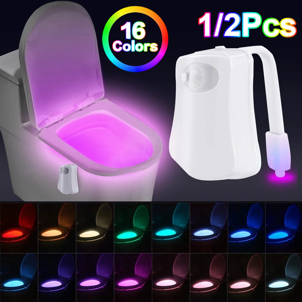 WC LED Toilettendeckel Sitz Klodeckel Nachtlicht Lampe PIR Motion Sensor 8 Farbe WC LED Toilettendeckel Sitz Klodeckel Nachtlicht Lampe PIR Motion Sensor 8 Farbe