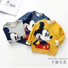 Для детей от 1 года до 5 лет Yrs2019 для мальчиков и девочек от двух до пяти лет спортивный костюм комплект детской модной с изображениями Микки и Мини Комплект для маленьких мальчиков и девочек с изображением героев мультфильмов