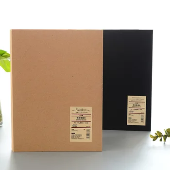 

128 Sheets Simple Kraft Paper Notebook Creative Office School Supplies Drawing Sketch Notebooks Blank Inner Page Notepads