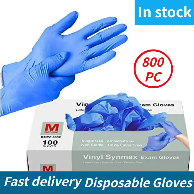 100 800pcニトリル使い捨て手袋防水パウダーフリーラテックス手袋家庭用キッチンラボクリーニング手袋 メンズ手袋 Aliexpress