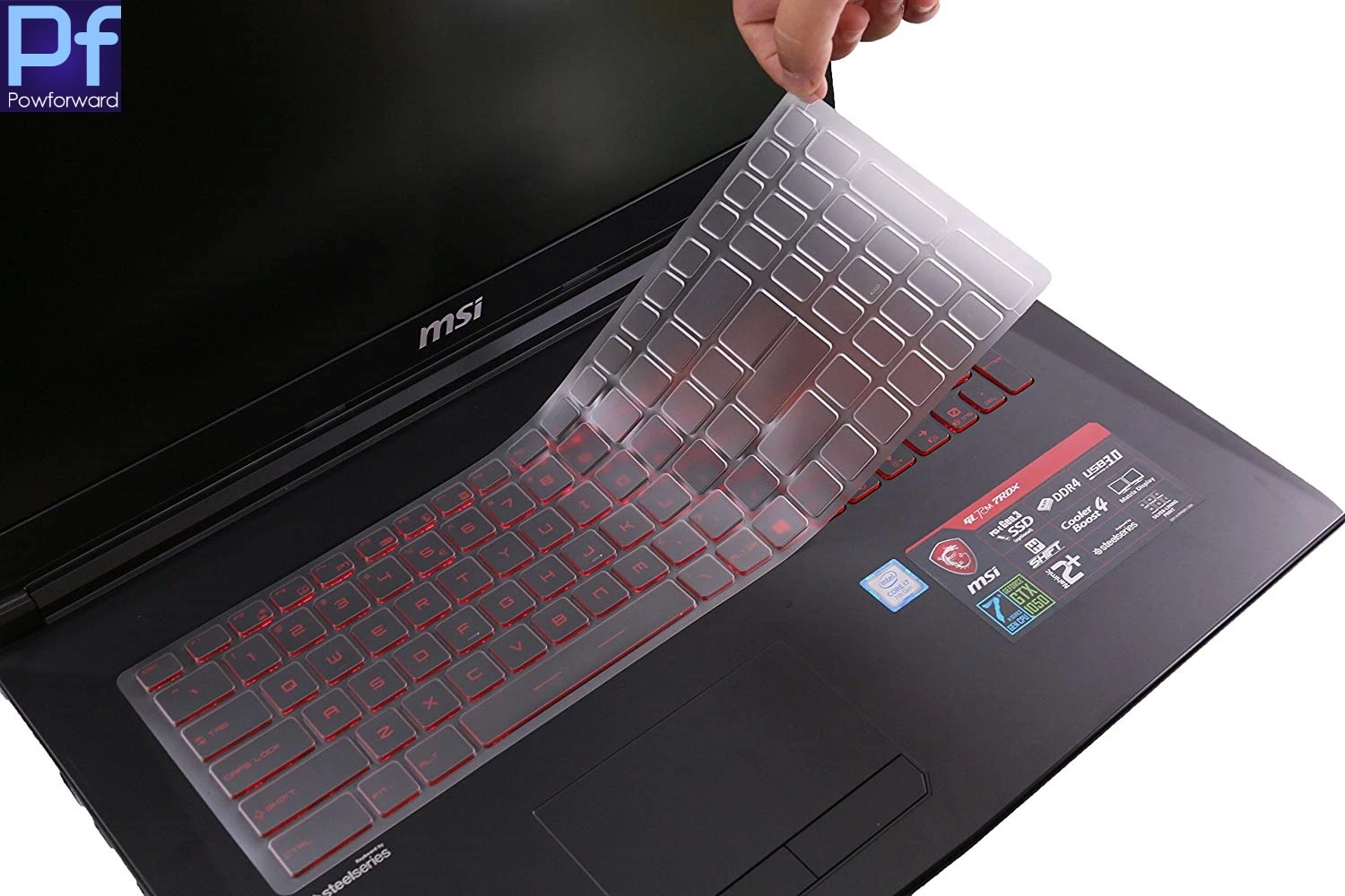 Для MSI GS63 GF62 GE63VR GV62 GP63 GT63 GL63 WE63 WS63 GL72 GL72M GF72VR 17,3 сверхтонкая жесткая накладка на заднюю панель из ТПУ чехлы для клавиатуры