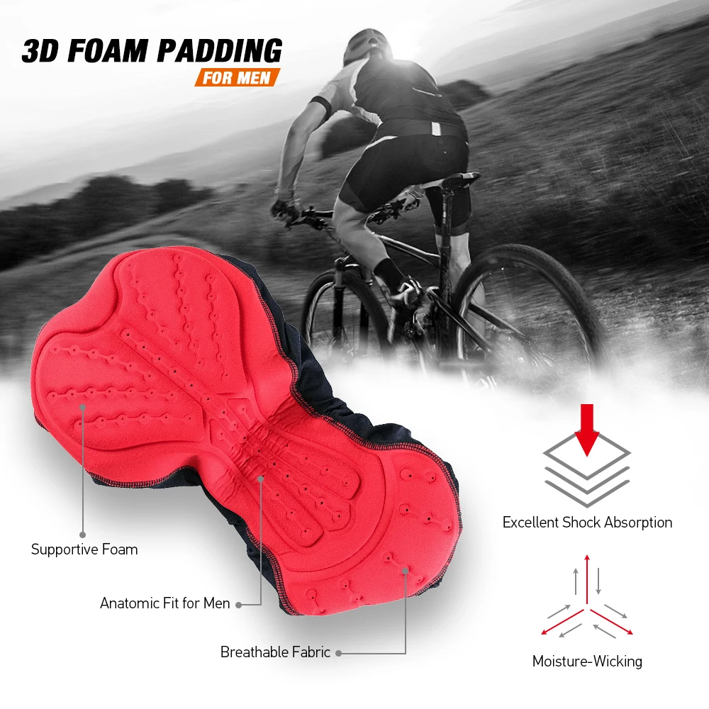 Мужское нижнее белье для велоспорта с 3D дышащей сеткой, MTB, для езды на велосипеде, Спортивное нижнее белье, компрессионные колготки, шорты