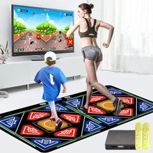 

Double Wireless Dance Blanket Home Dancing Machine Fitness Running Carpet with Musical Light Parent-child Interaction Mat
