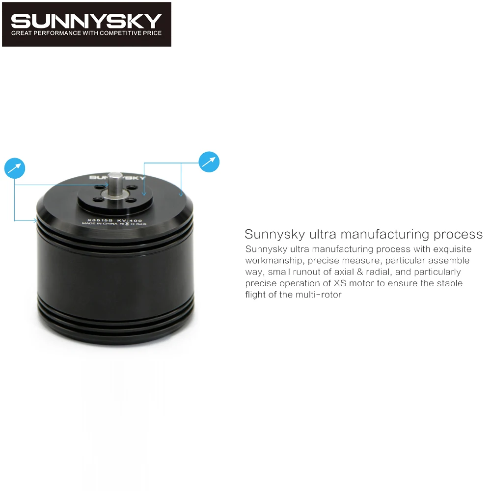 

Hot 1pcs original SunnySky X3515S 400KV high effectiveness brushless motor for Rc Multi-rotor copter