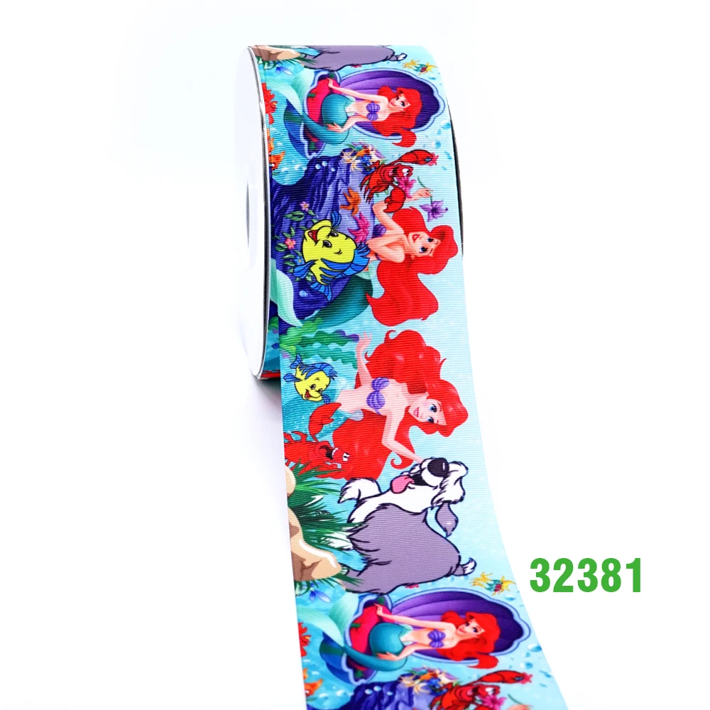 32381 50 ярдов мультфильм напечатанный grosgrain ленты 32381 - Цвет: 32381