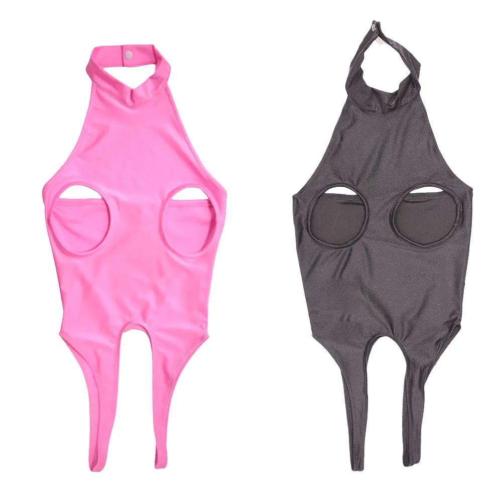 

Сексуальное Женское боди с открытым бюстом и высоким вырезом, без бретелей, Бандажное трико, цельное трико, Сексуальные облегающие стринги F51