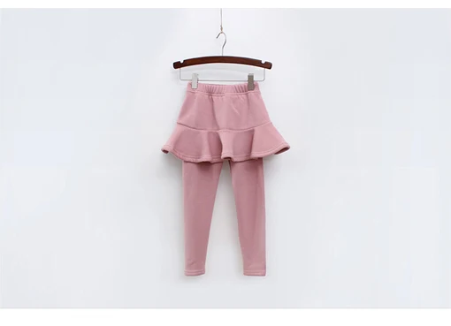 Штаны для девочек детские леггинсы От 2 до 10 лет одежда для детей осенние хлопковые леггинсы Высококачественная юбка-брюки для маленьких девочек - Цвет: Fen