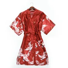 Женский ночной халат большого размера, одежда для сна, платье с глубоким v-образным вырезом, на шнуровке, с принтом, дышащий, короткий абзац, ночное белье, бант, широкая сосна