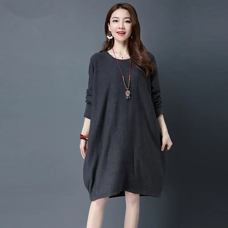 plus size green sweater dress